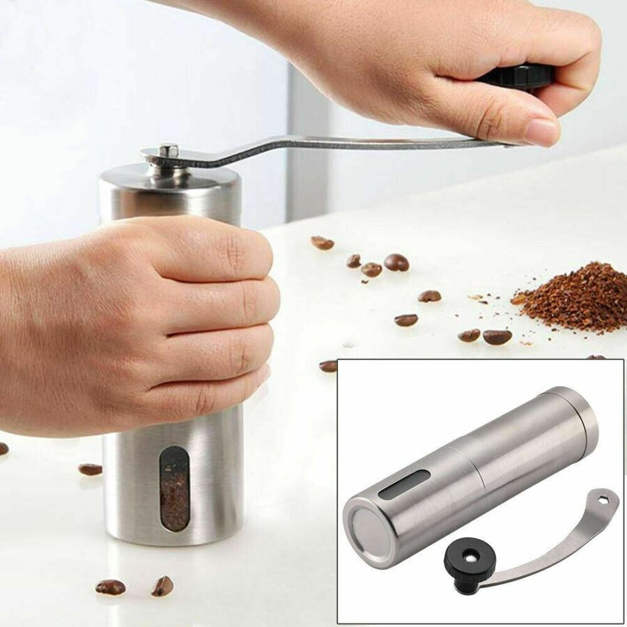 Hand Crank Pepper Conical Burr Grinder Coffee Beans Mill Muller Stainless Steel – Bild 5